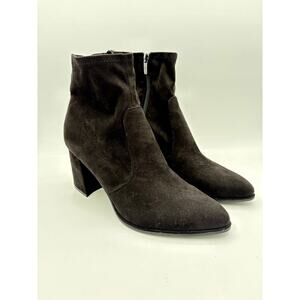 Marc Fisher Black Microfiber Ankle Boots Size 9
